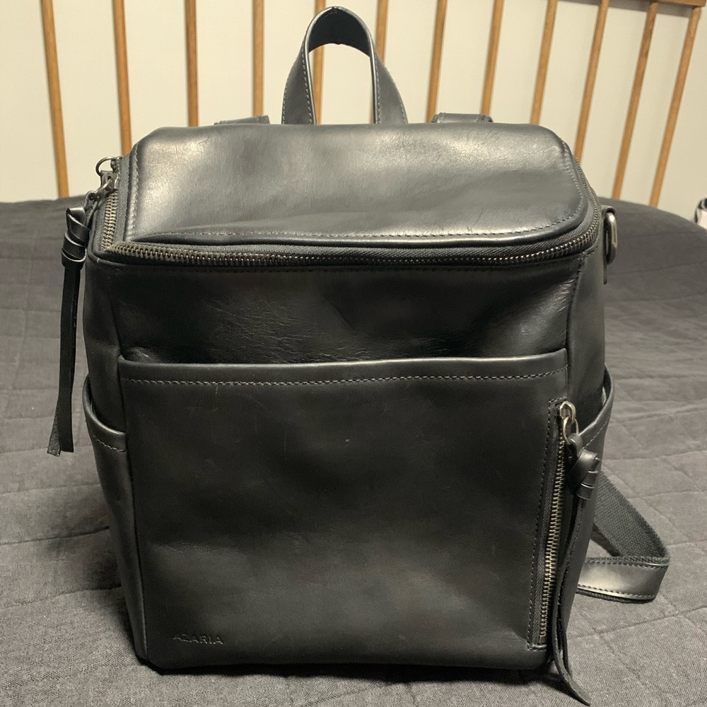 Azaria Le Mere Petite Luxe- Black Vintage leather